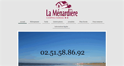 Desktop Screenshot of camping-la-menardiere.fr